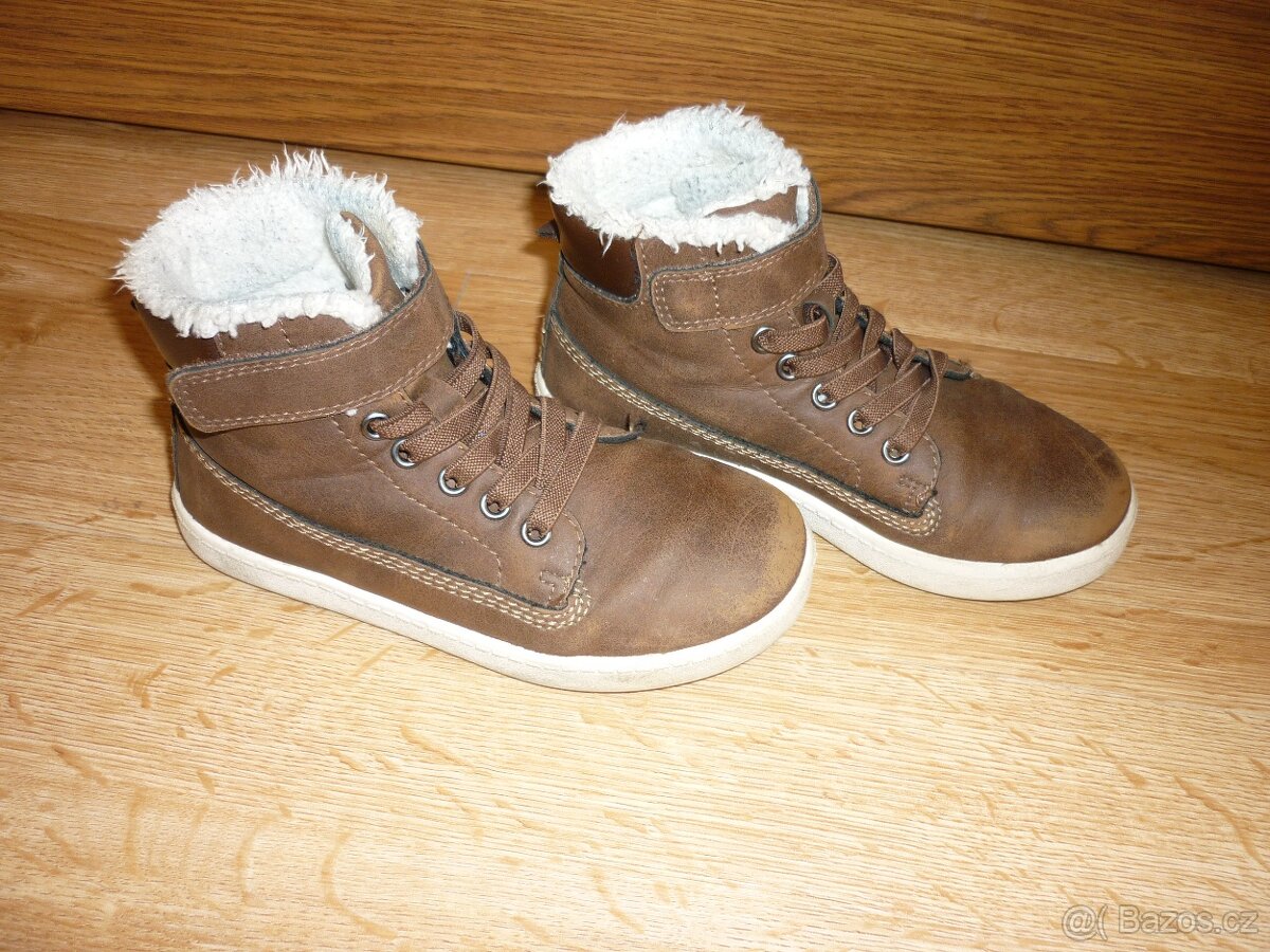 Kotníkové boty - vyteplené