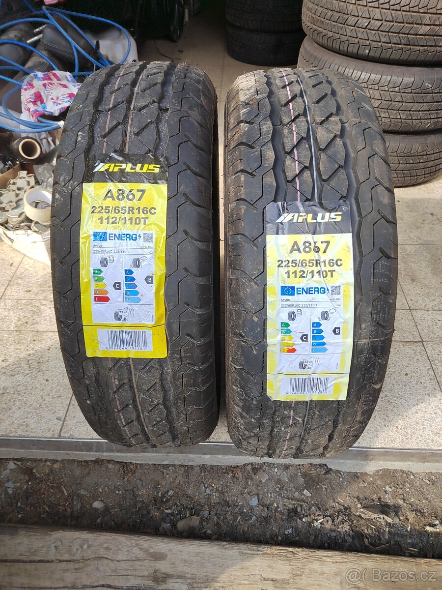 Prodám 2ks nových letních pneu 225/65/16C Aplus A867