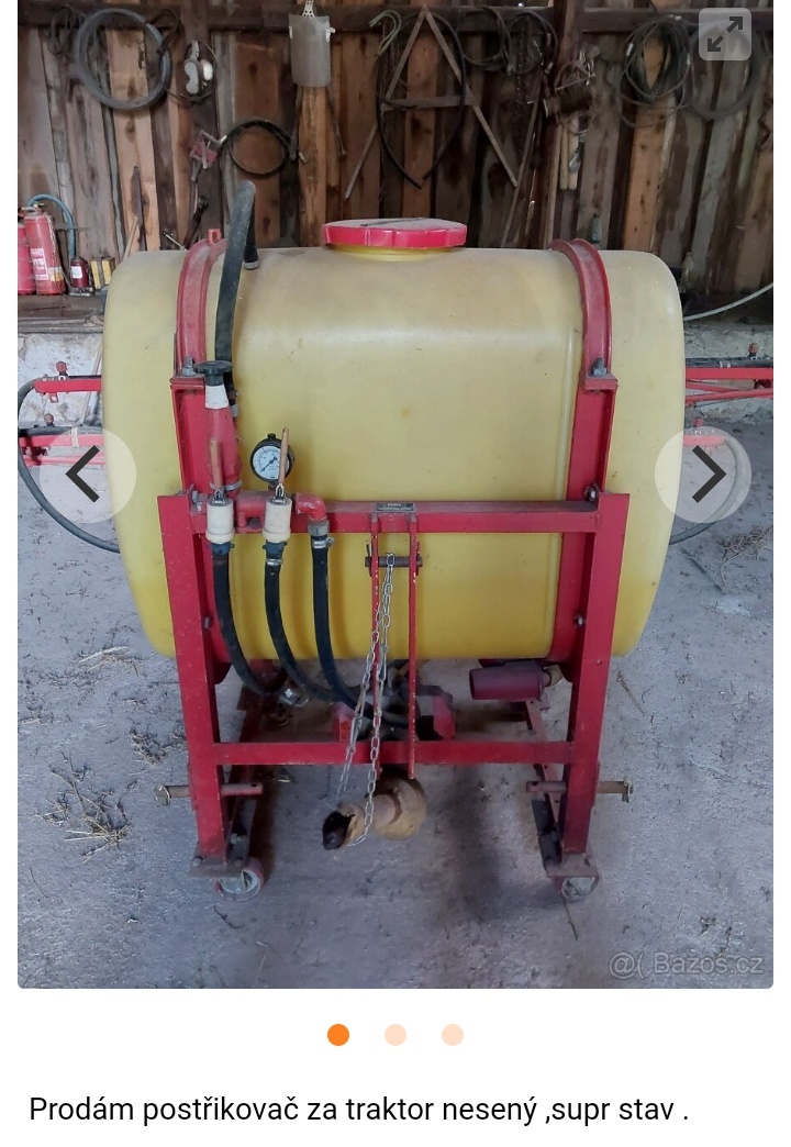 Nesený postřikovač 600L