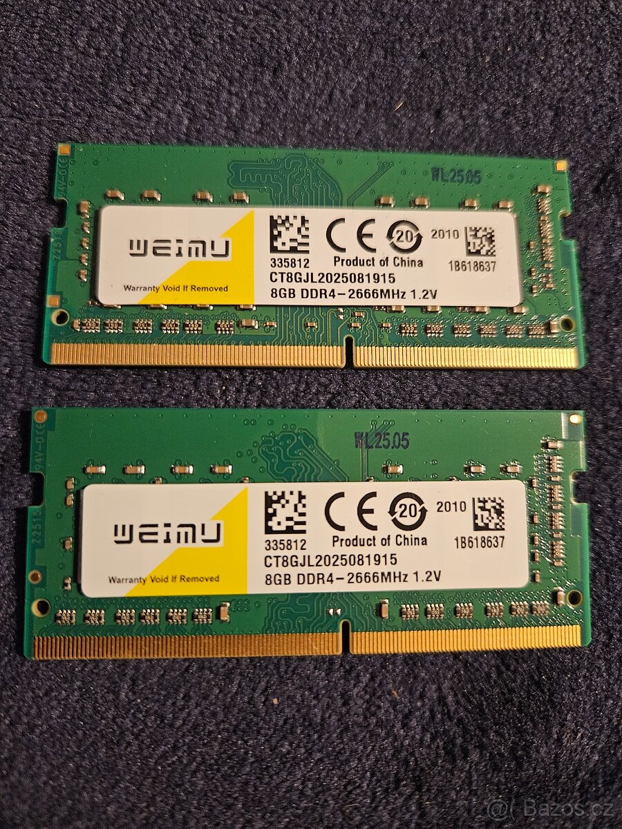 16GB DDR4 2666MHz SODIMM
