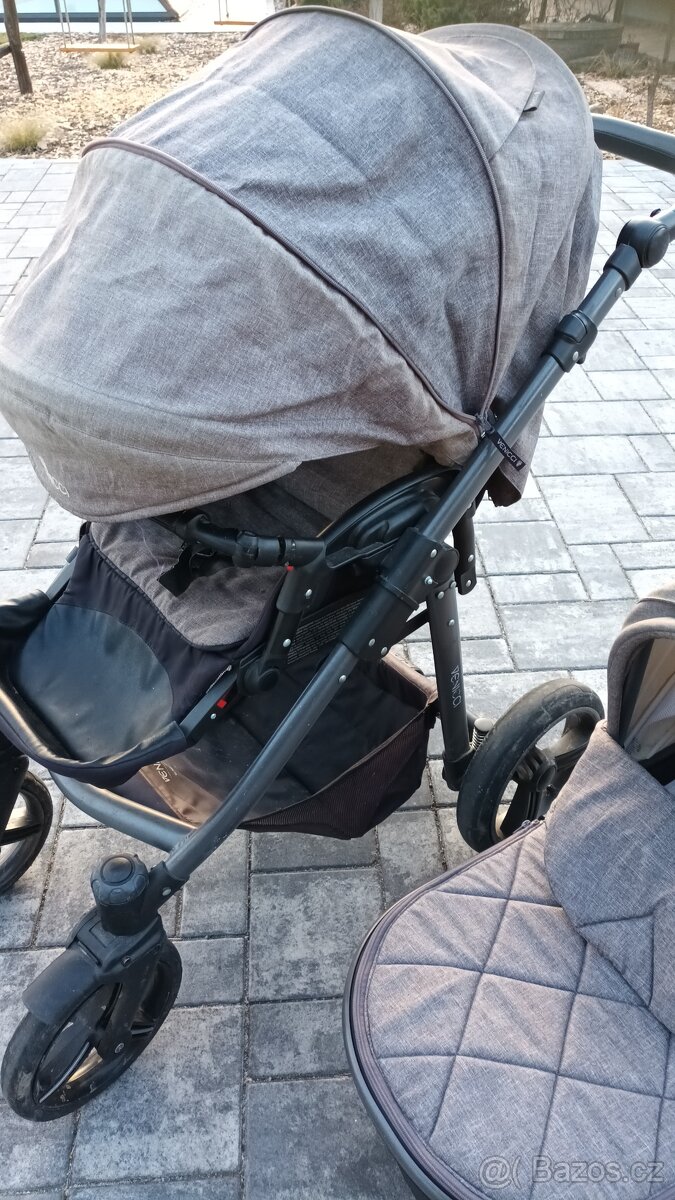 Kočárek Venici grey dvoukombinace
