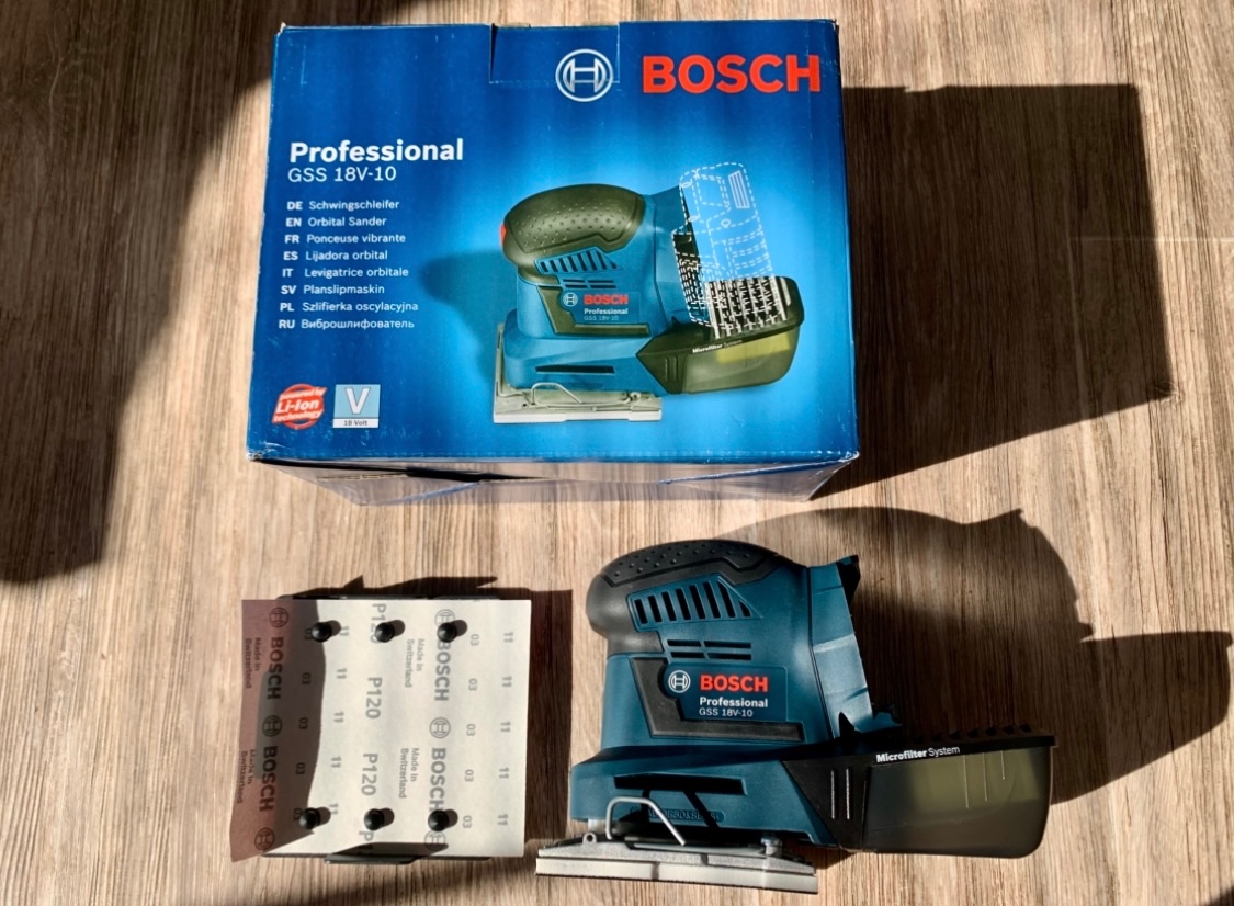 Vibrační bruska Bosch Professional GSS 18 V-10