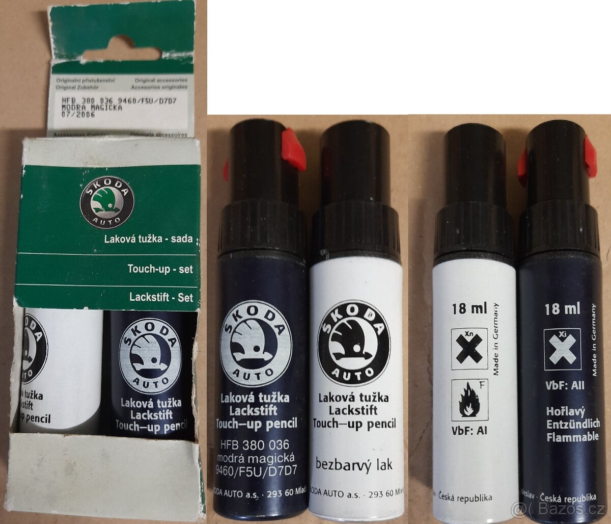 ŠKODA Originální laková tužka modrá magická