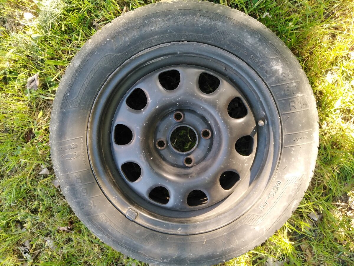 4x plechové disky 185/60 R14