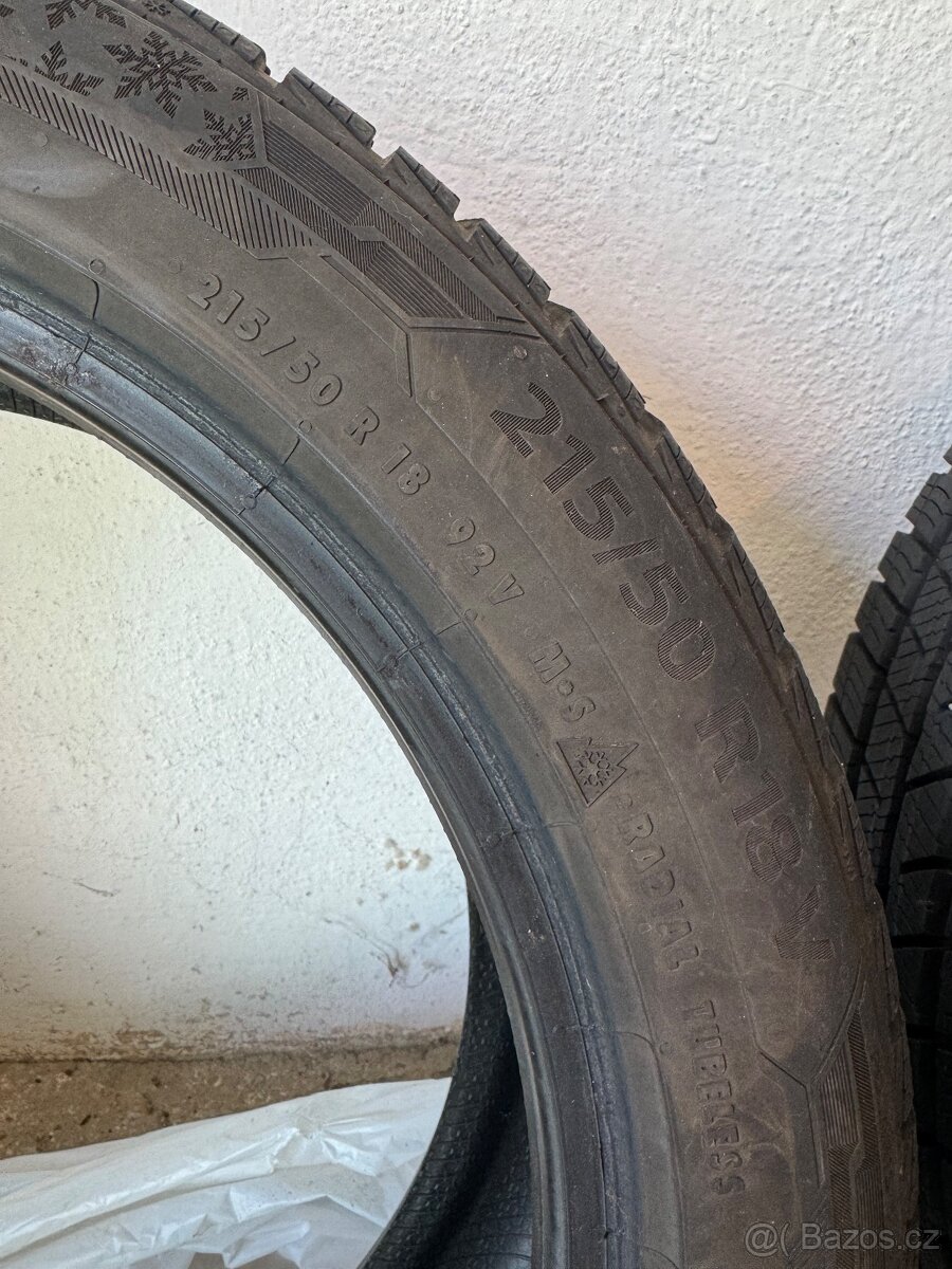 Prodám zimní pneu Barum POLARIS 5 215/50 R18 V