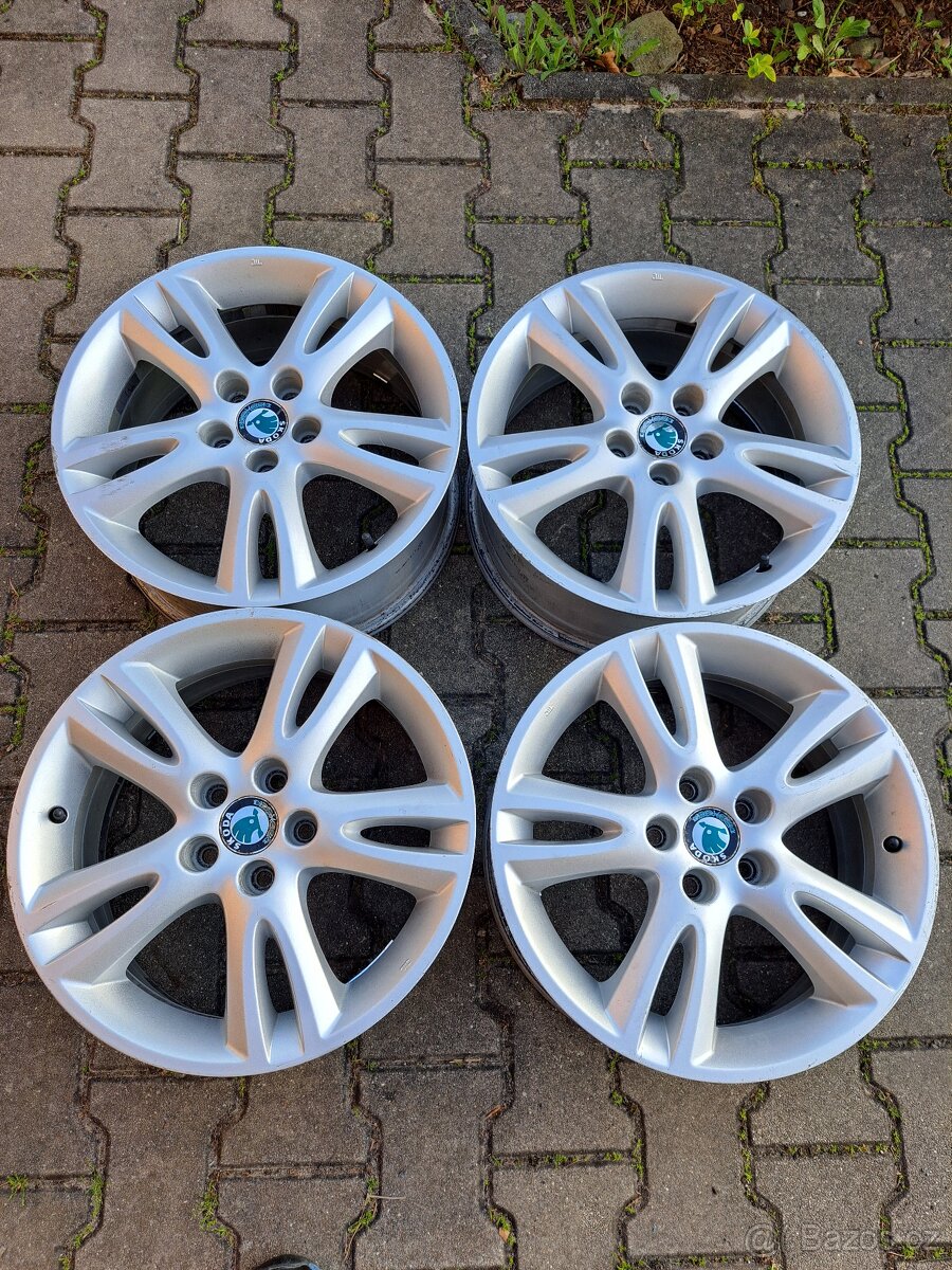 Alu kola R16 5x100 originál Škoda