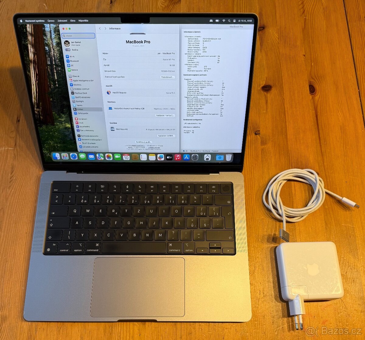 Apple MacBook Pro 14" M1 PRO CZ 2021 16G 512G šedý 86% DPH