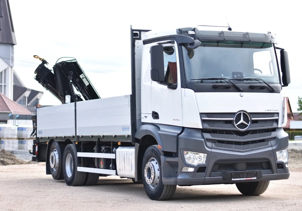 Mercedes-Benz Antos 2548 - 6x2 - Valník+HR-HIAB XS 144 HIDUO