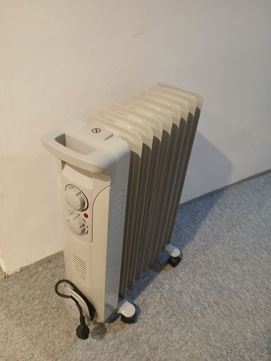 Olejový radiátor elektricky