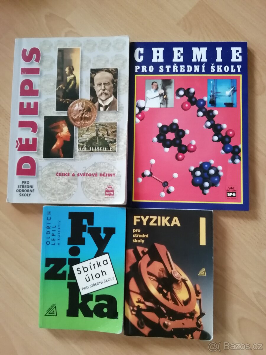 Fyzika, chemie a dějepis pro střední školy