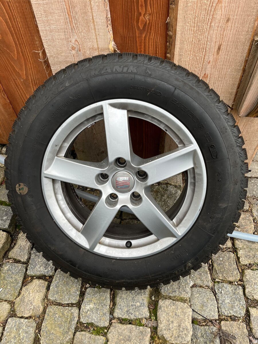 Alu Seat Alhambra  2 - 5x112 R16 zimní pneu 215/60/16