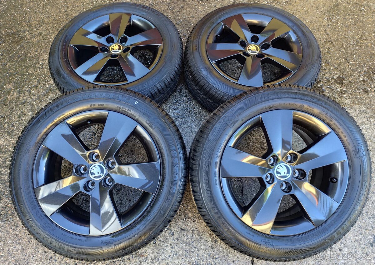 Originál sada disků Škoda Fabia III, Rapid 5x100 R15 Matone