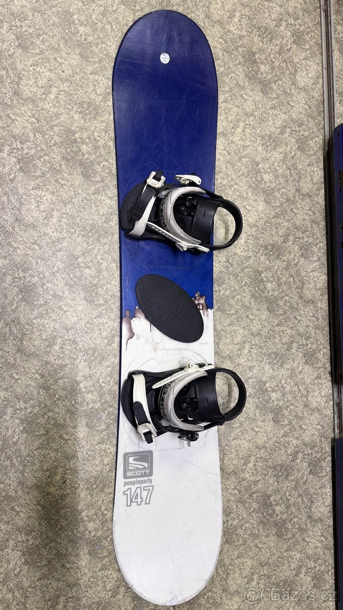 Snowboard Scott 147cm s vázáním Westige