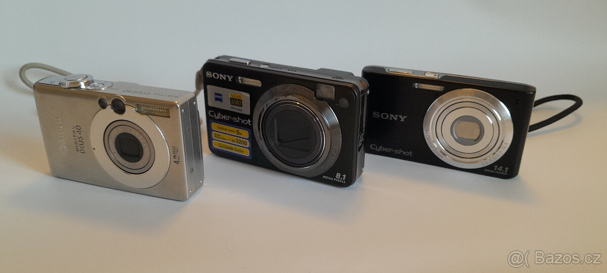 PRODÁNO - 3x DIGITÁLNÍ KOMPAKT FOTOAPARÁT