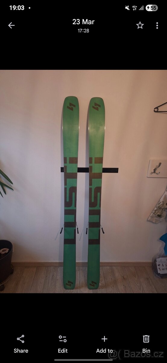 Skialp set Lusti Rybr, boty, pásy, batoh