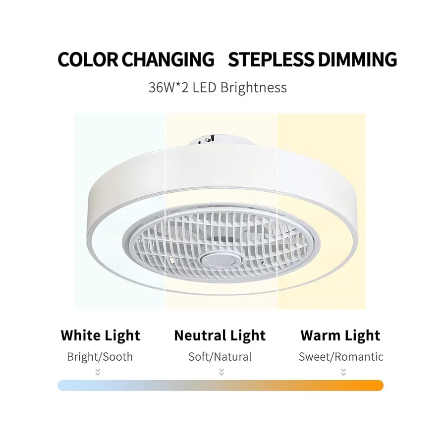 Nové velké stropní svítidlo s ventilátorem