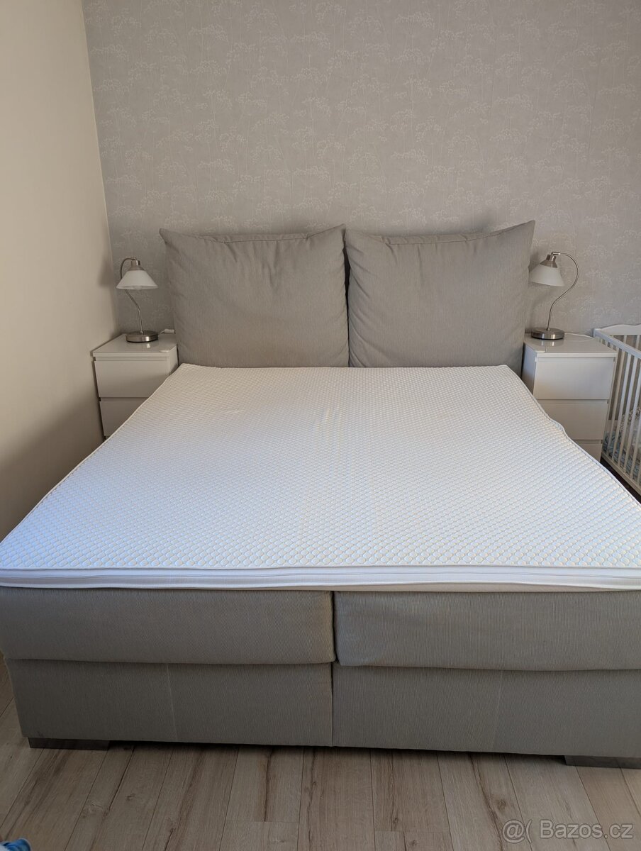 Čalouněná postel boxspring