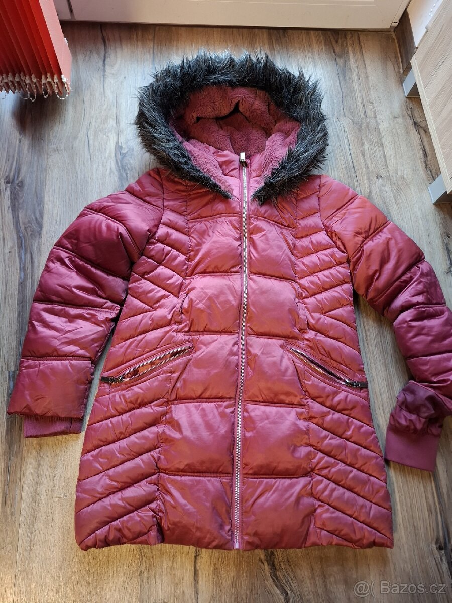 Zimní delší bunda vel. 11 - 12 let