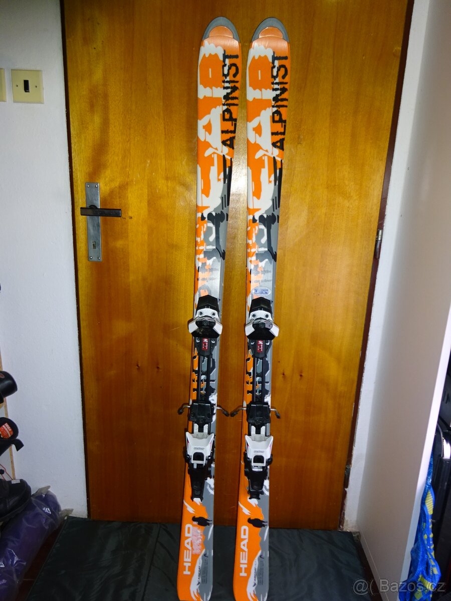 skialpové lyže HEAD ALPINIST vel.156+vázání Hagan