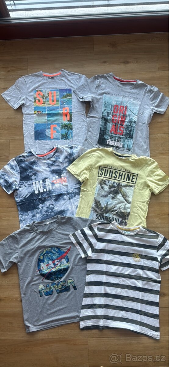 6 x tricko, vel. 158 / 164