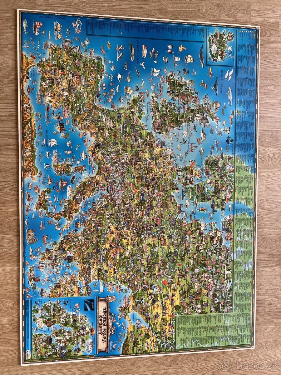 Dětská nástěnná mapa Evropy