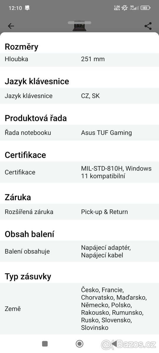 Adus TUF gaming A15