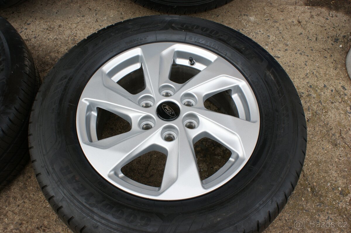 6x120 orig alu Ford Transit letni pneu + TPMS nove rok 2024