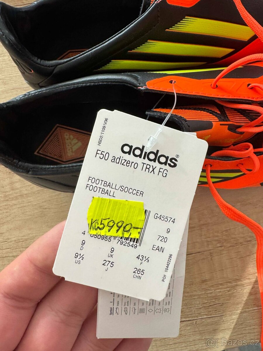 Kopačky Adidas F50 Adizero TRX FG - úplně nové, nepoužité