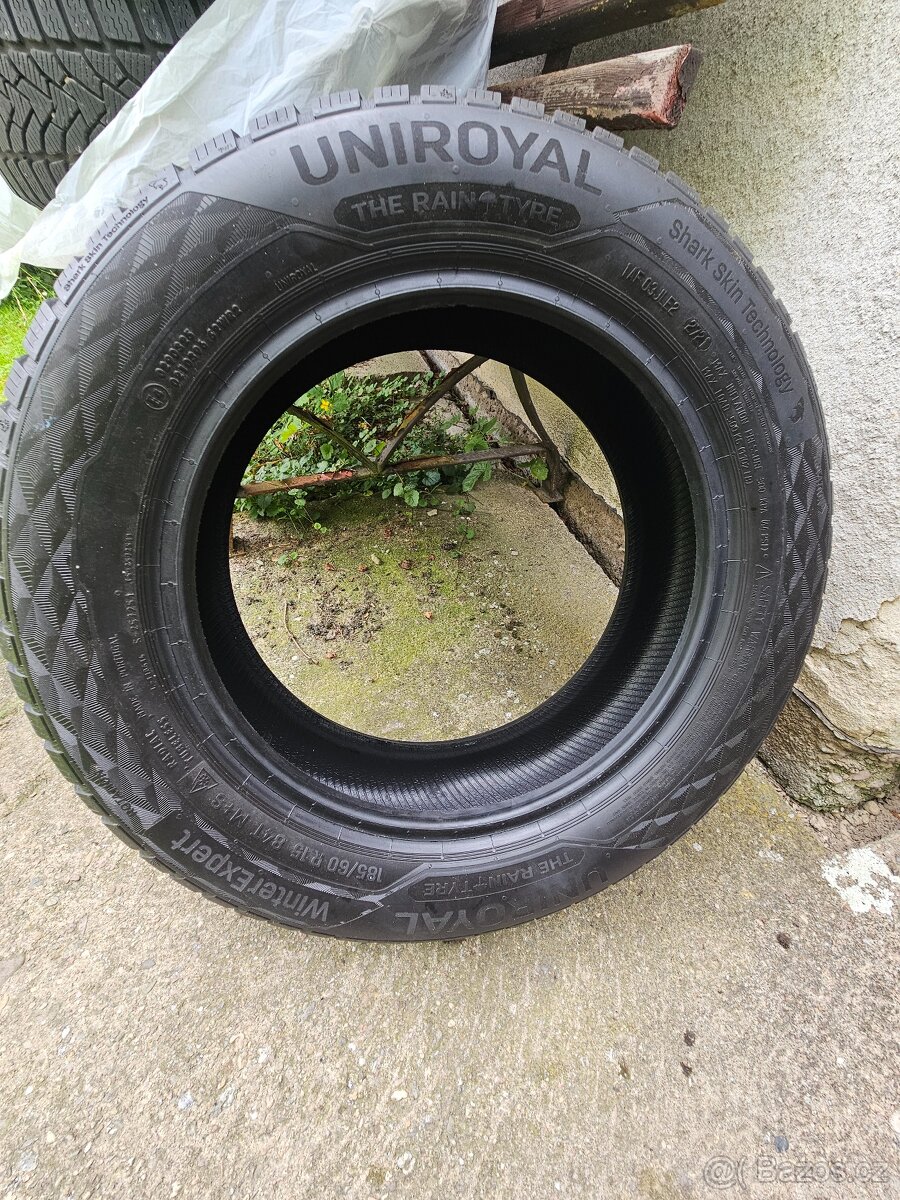 Zímní pneu 4x,Uniroyal 185/60 R15