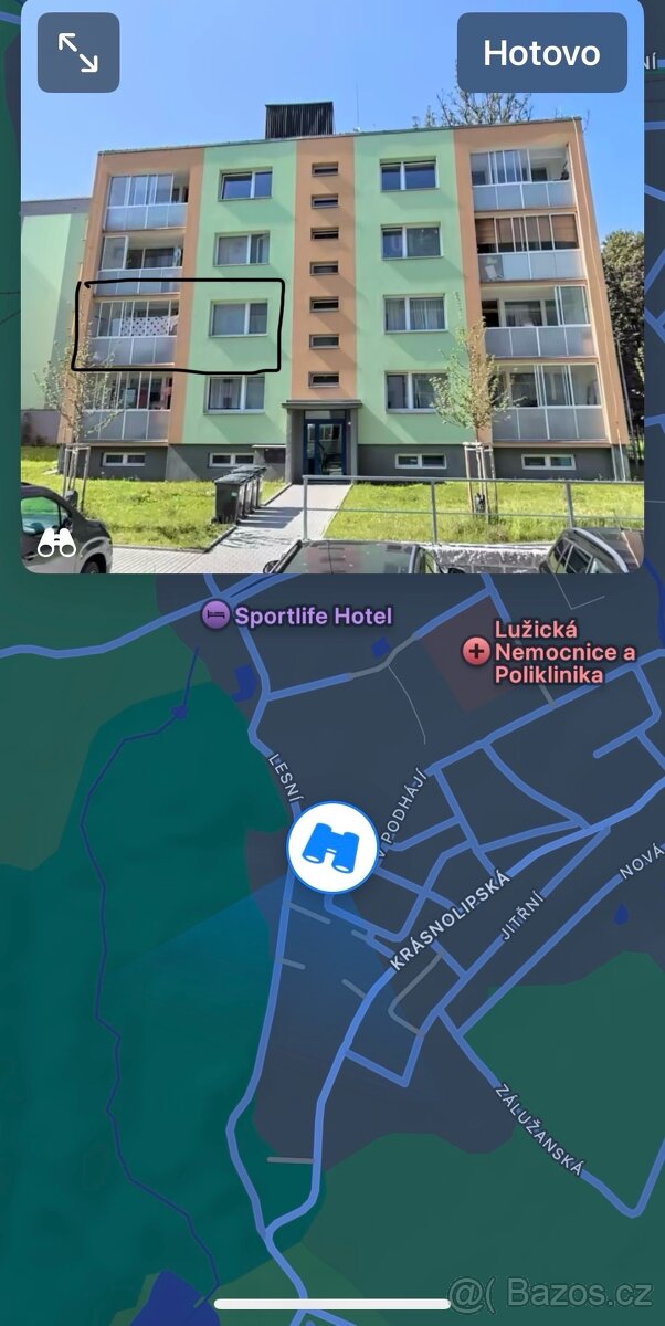 Prodej bytu 3+1 se zasklenou lodžií Rumburk