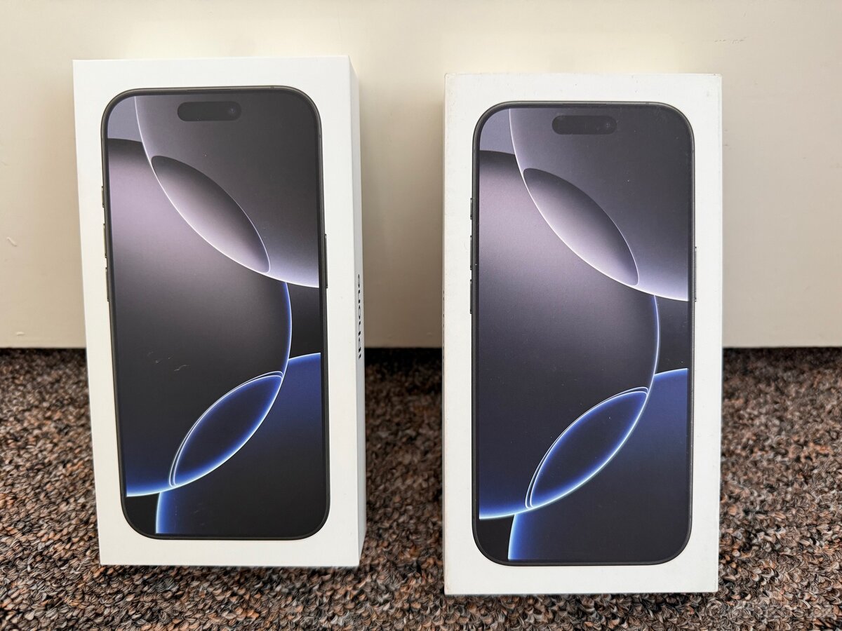 Apple iPhone 16 Pro 256gb Black. 100% baterie, TOP stav.