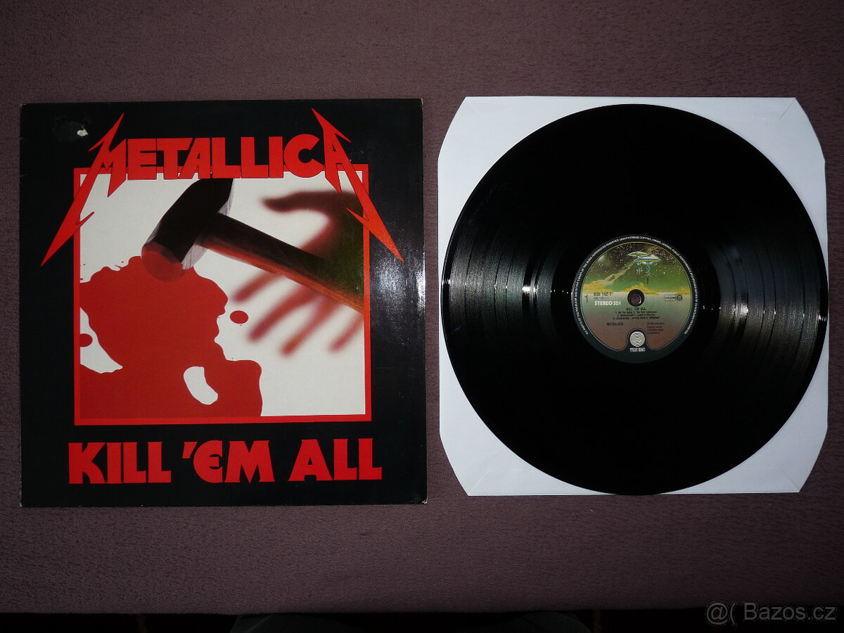 prodám LP METALLICA-Kill ´em All 1983/89 Vertigo RARITA