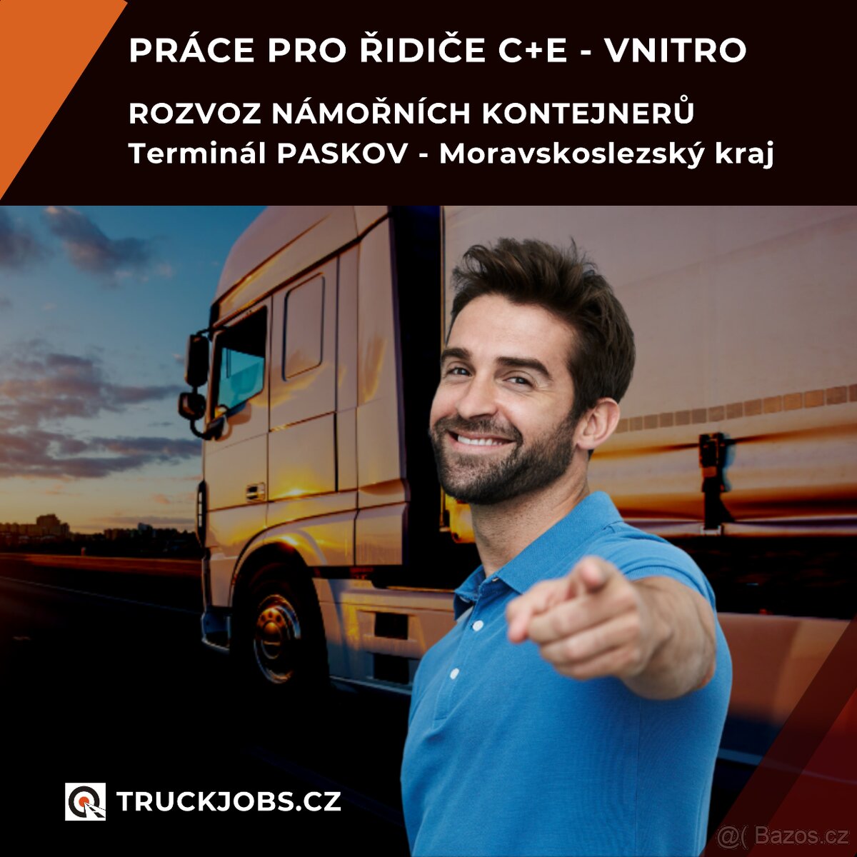 Přijmeme řidiče C+E – ROZVOZ NÁMOŘNÍCH KONTEJNERŮ ČR