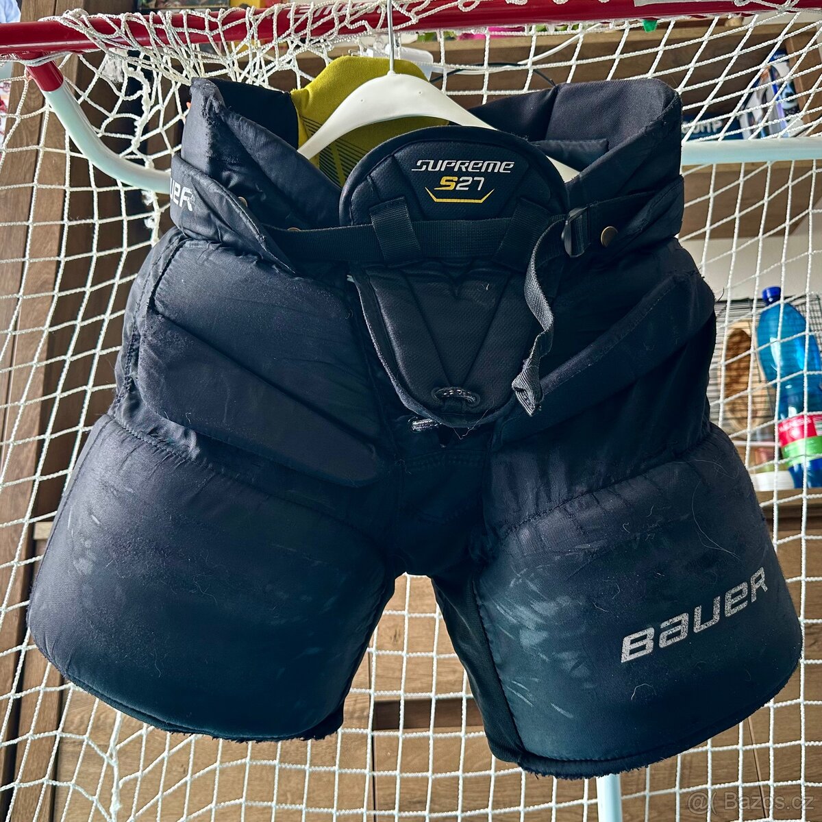Brankářské kalhoty Bauer Junior, vel L pro výšku 150–165 cm