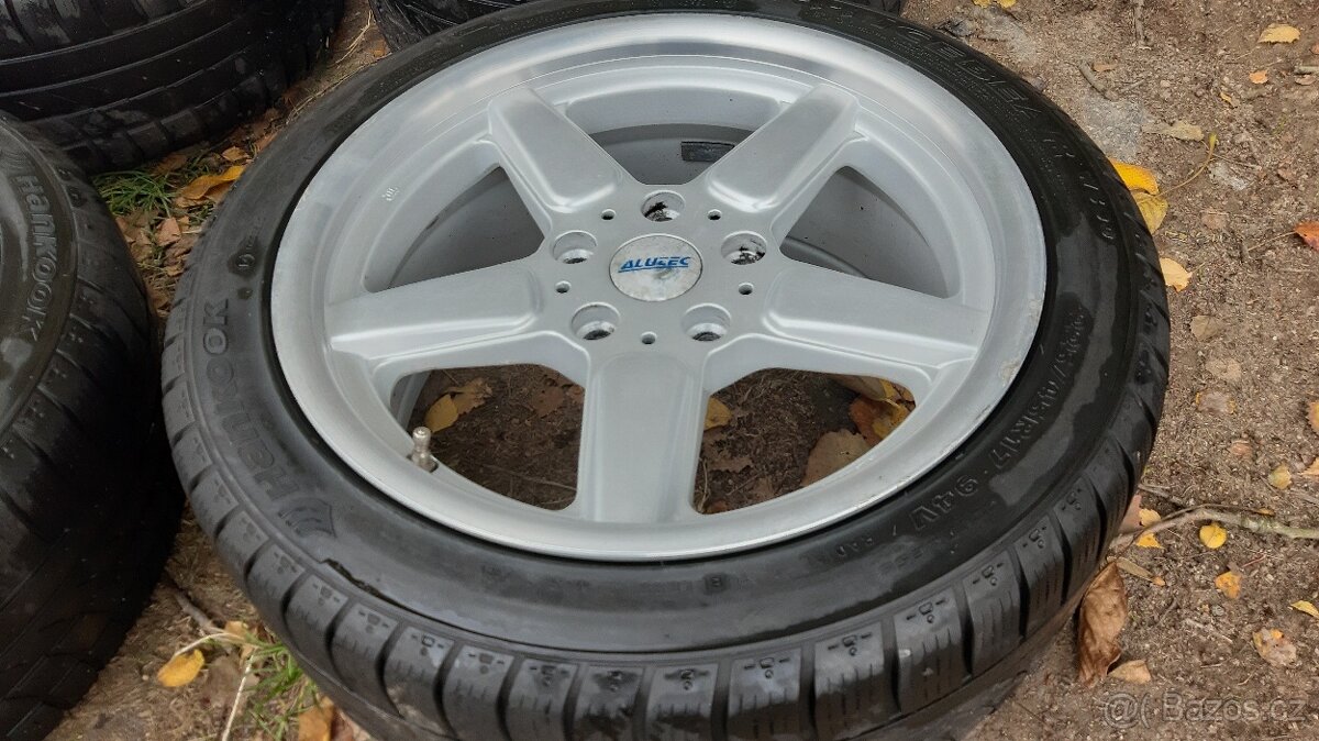 R17 alu kola Autec 5x120 limeček lehce prohnutá T5 T6 BMW