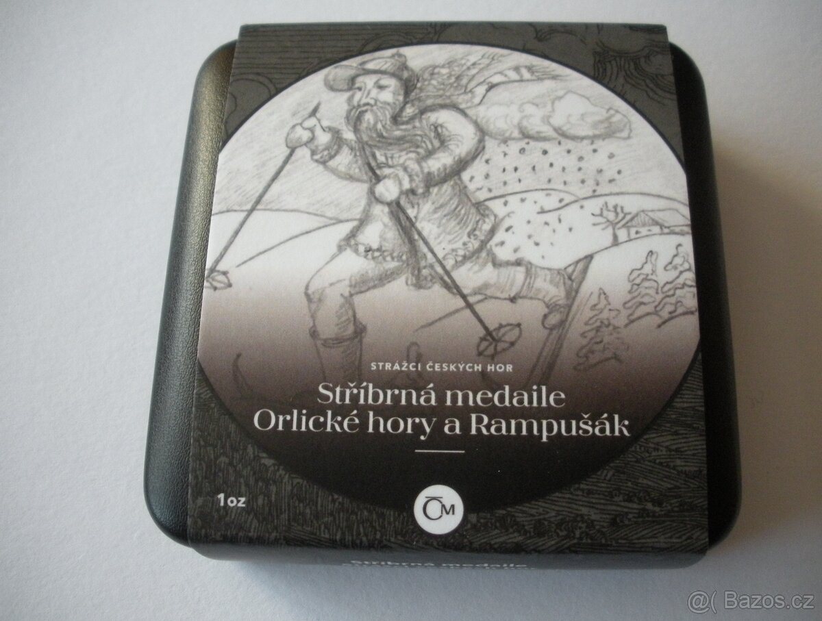 Stříbrná medaile Strážci českých hor Orlické hory a Rampušák