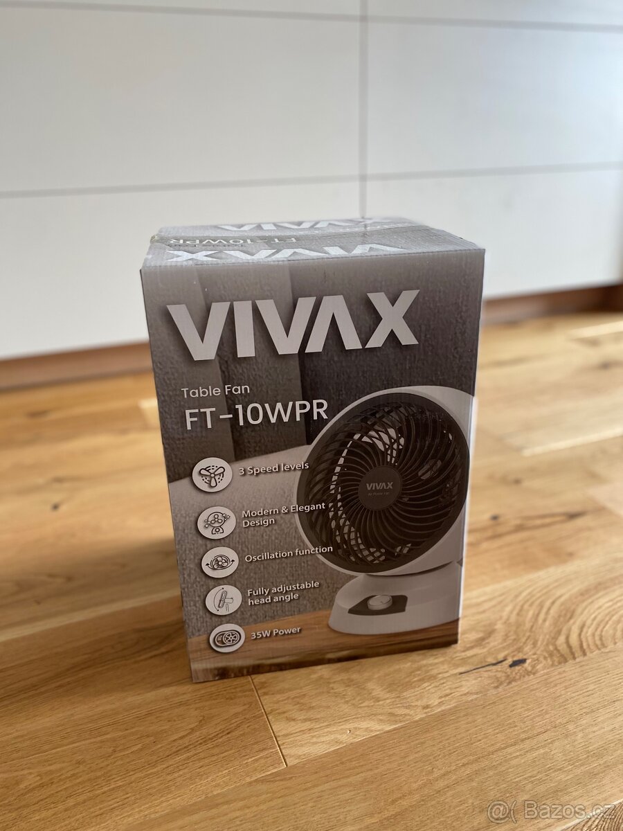 Stolní ventilátor VIVAX FT-10WPR