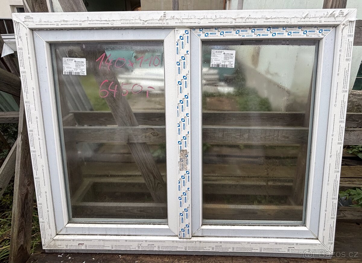 Prodám plastové okno 140x110