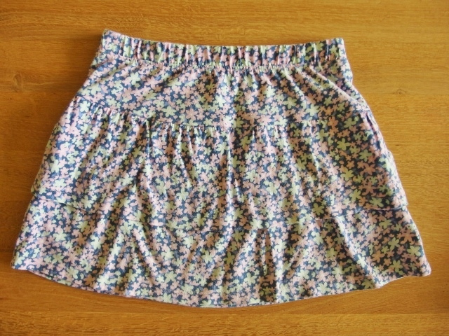 Kytičková bavlněná sukně s kanýry Takko 128-134 - TOP STAV