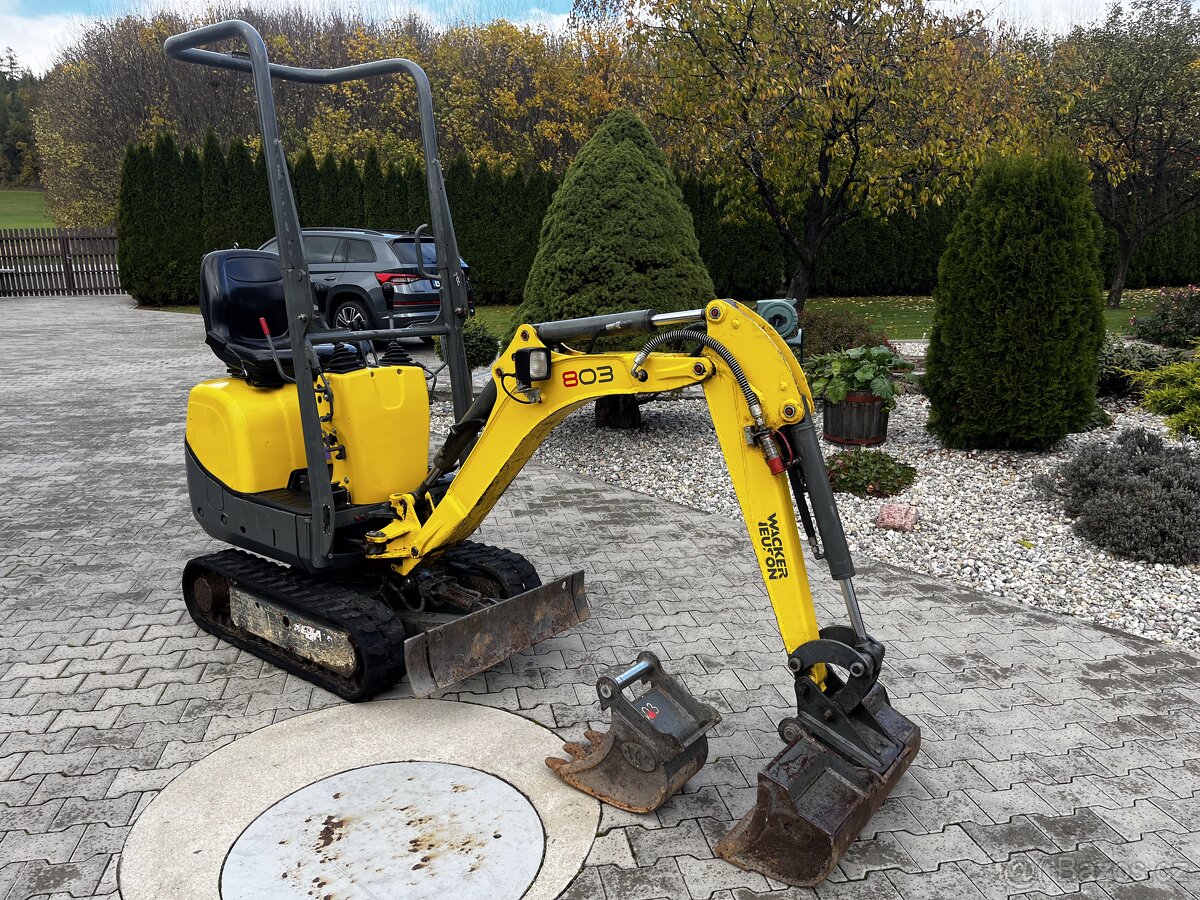 minibagr wacker Neuson 803 rok výroby 2022