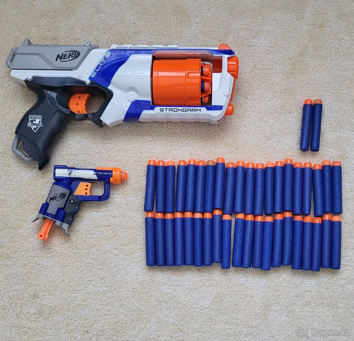 Nerf zbraně + náboje navíc