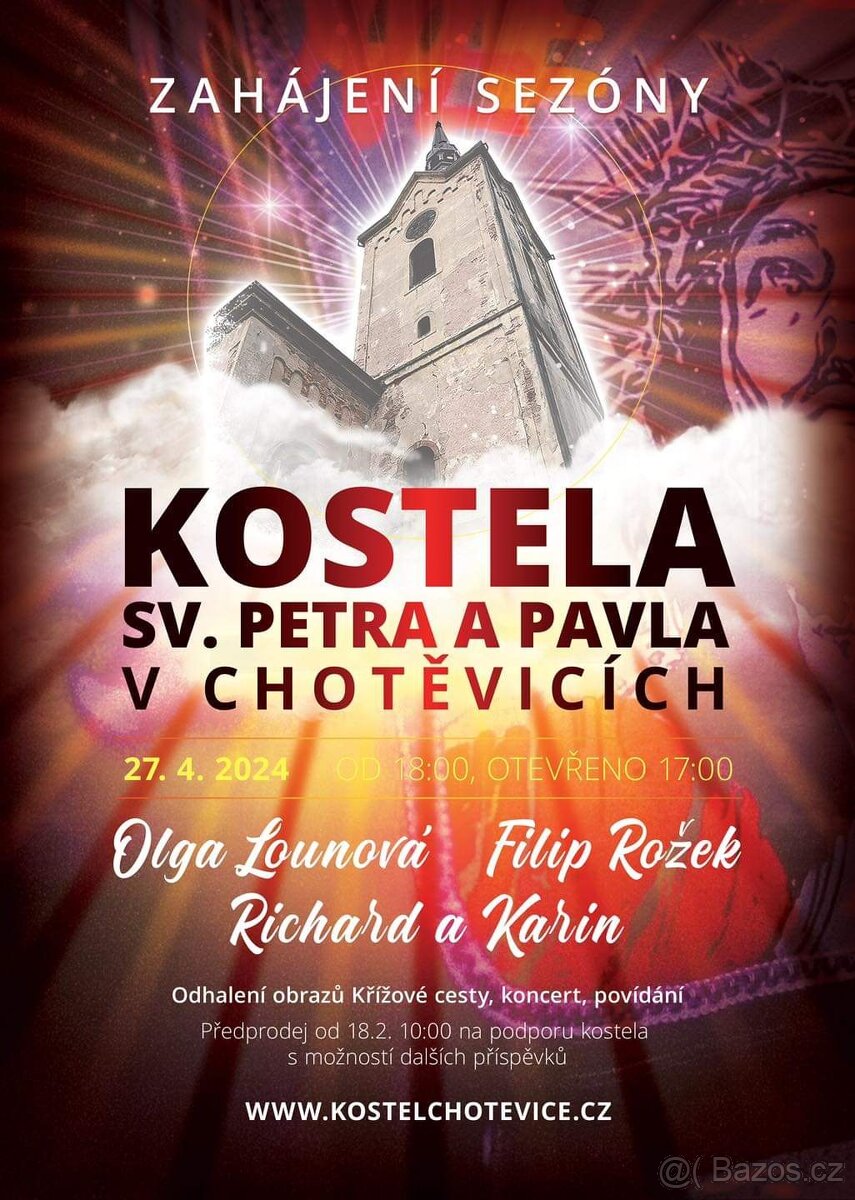 Vstupenky do chotěvického kostela - Richard Krajčo