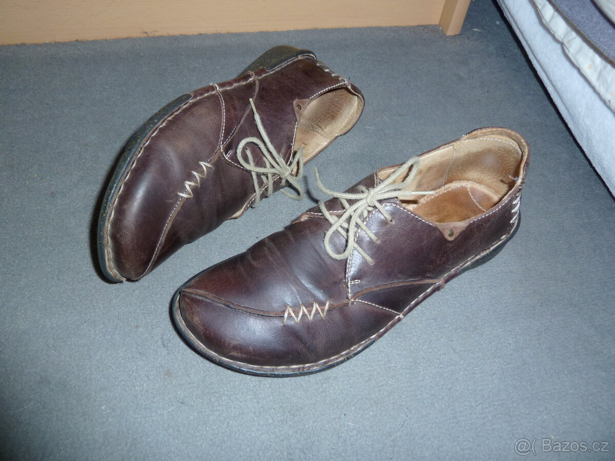 Boty,polobotky Seibel,kožené,jako barefoot