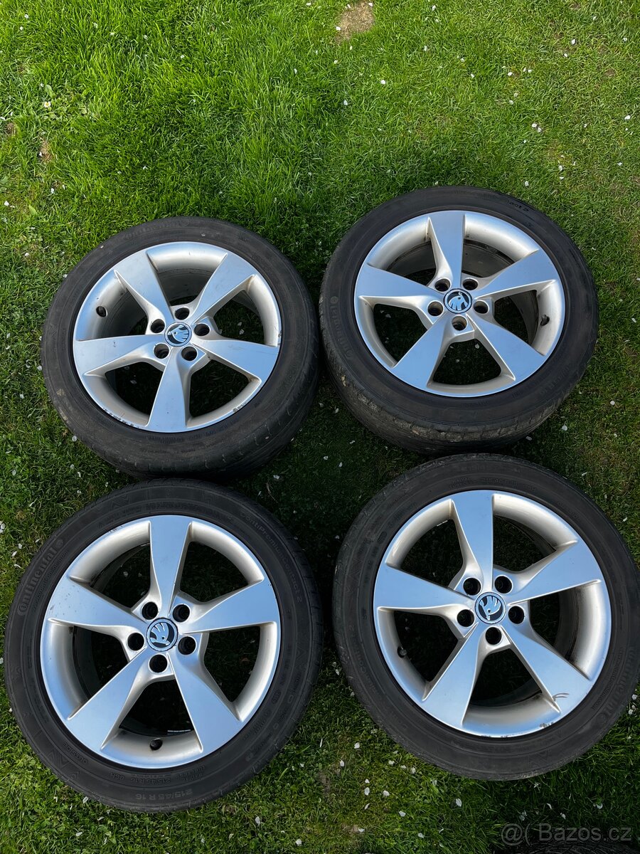 Letní ALU kola Škoda Rapid r16