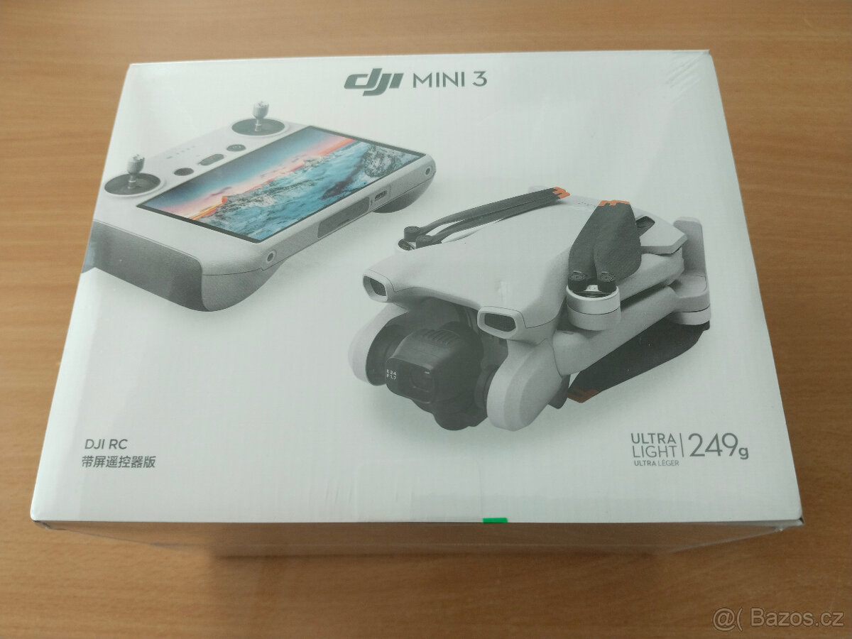 Nový Dron DJI Mini 3 (DJI RC)(EU) dotykové ovládání