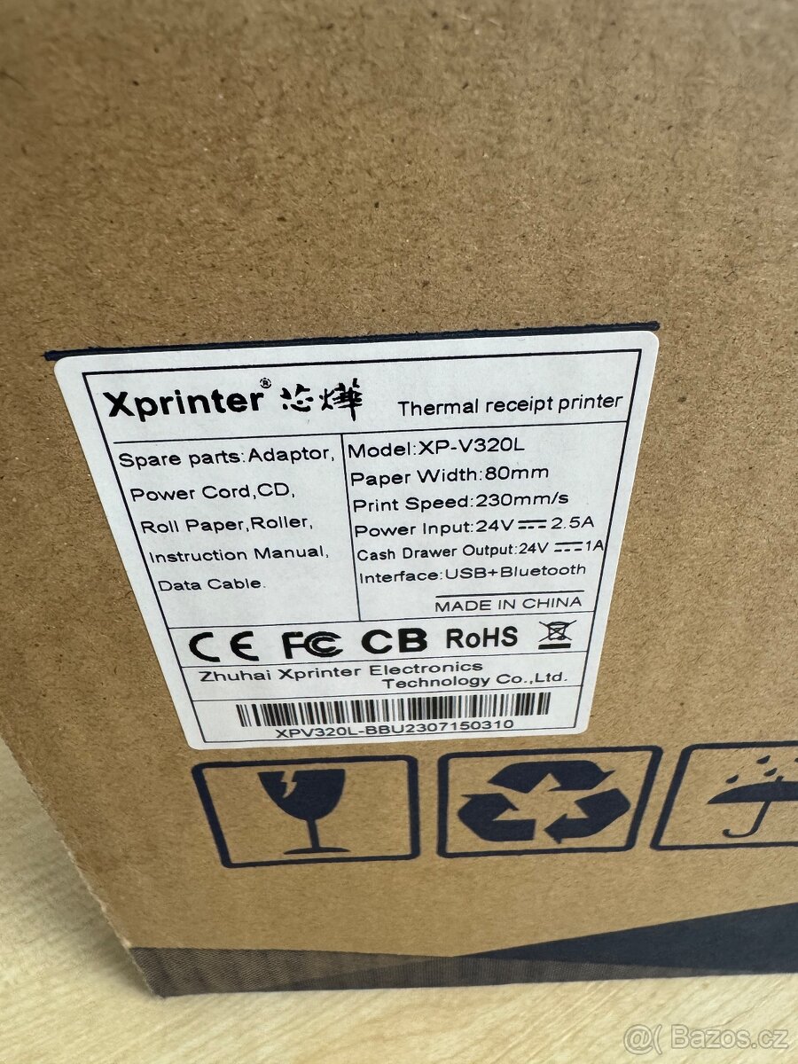 Termotiskarna na účtenky Xprinter V320L