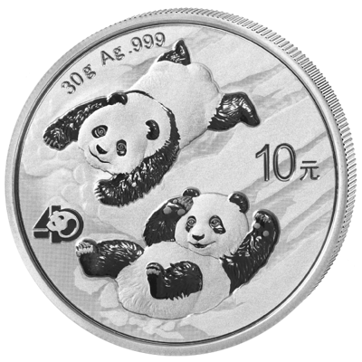 Stříbrná mince Čínská Panda 30g 2022