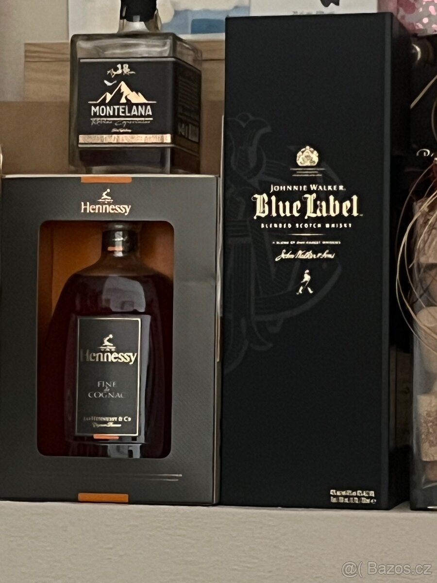 Cognac Hennesy fine de CognacWhiskey Blue label