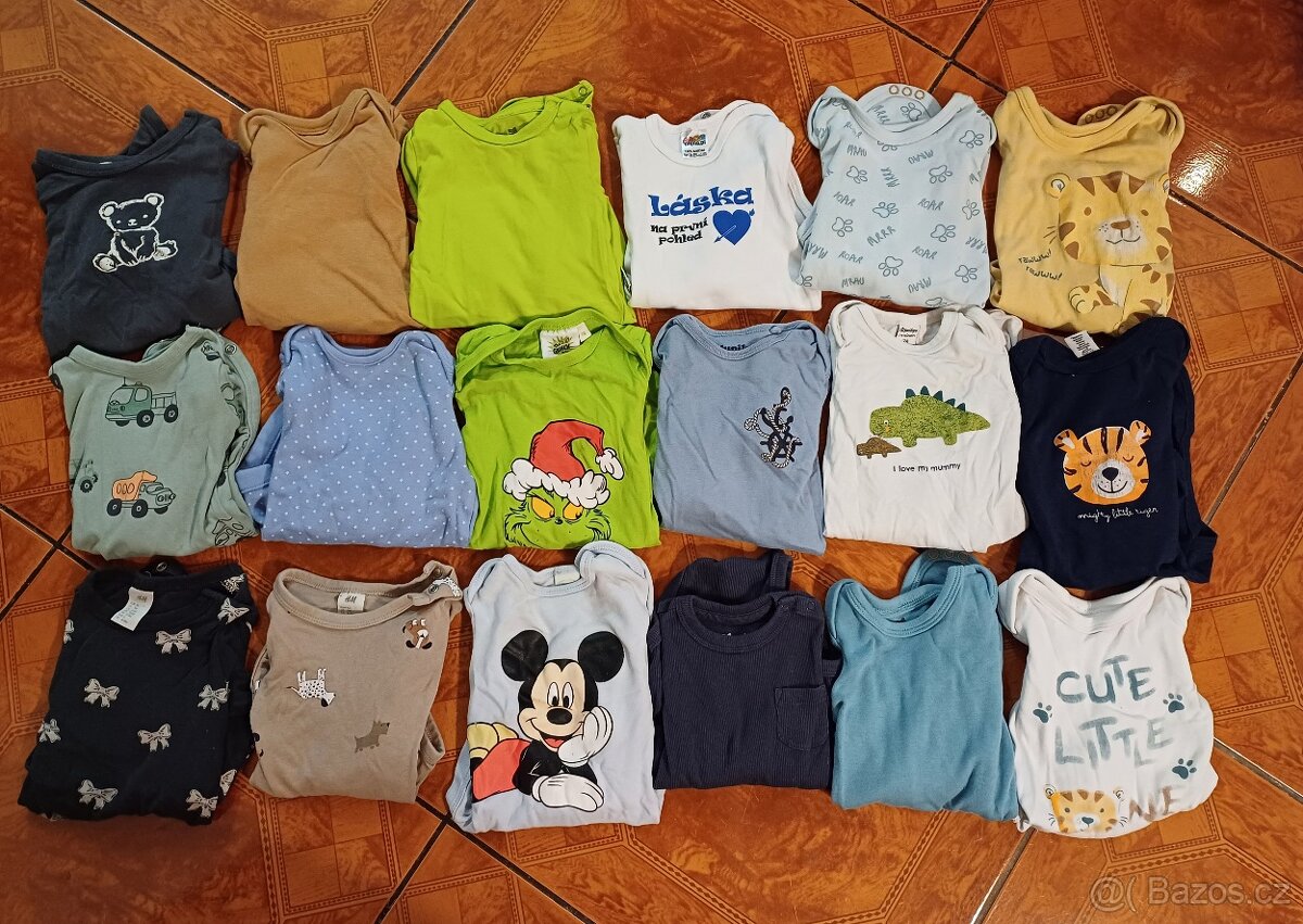 18 body s dlouhým rukávem, vel. 74