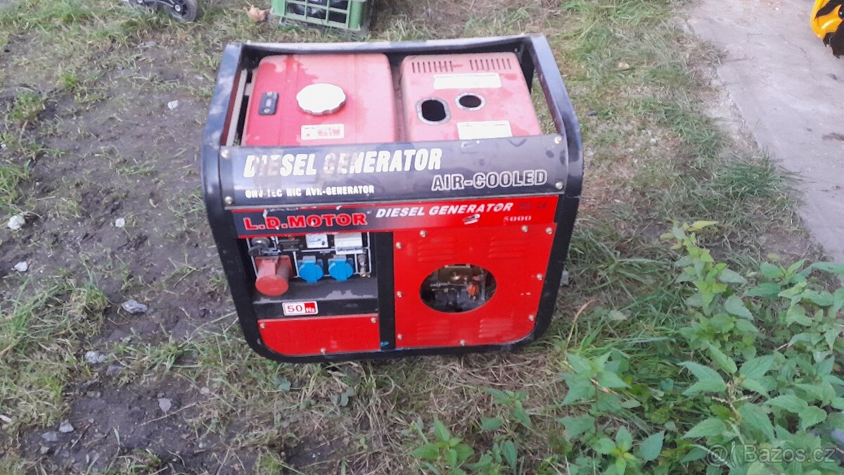Naftová elektrocentrála 220/380V, startér